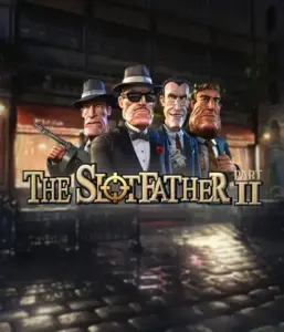 Dive into the shadowy world of The Slotfather 2 slot by Betsoft, featuring a lineup of iconic mafia characters against a dark urban backdrop. This image depicts the intense essence of the organized crime with its vivid character design and ominous setting. Perfect for fans of crime dramas, promising a captivating adventure. 