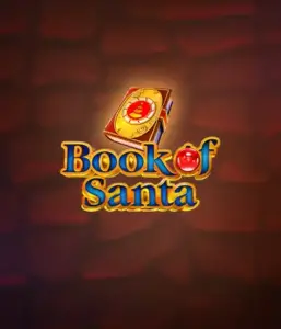 Celebrate the holiday spirit with the Book of Santa game by Endorphina, featuring an elegant golden book emblazoned with Santa's iconic seal. This graphic conveys the charm and joy of Christmas, set against a softly glowing red background. Ideal for holiday season gaming, promising a delightful gaming experience. 